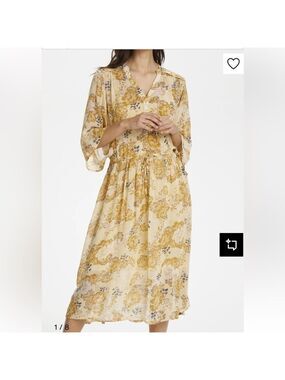 Part Two Elegant Floral Midi Dress